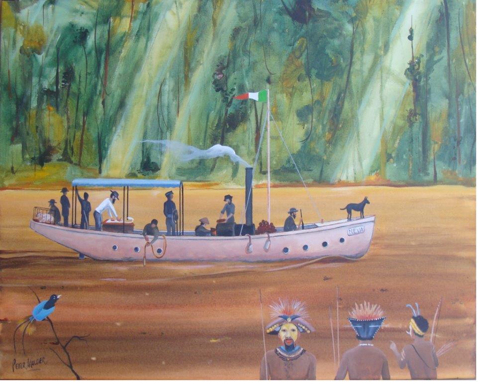 689_-_LH_Charting_the_Fly_River_76x61cm